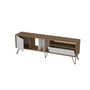 Hanah Home Soporte para TV Mistico (180) Nogal, Blanco y Negro